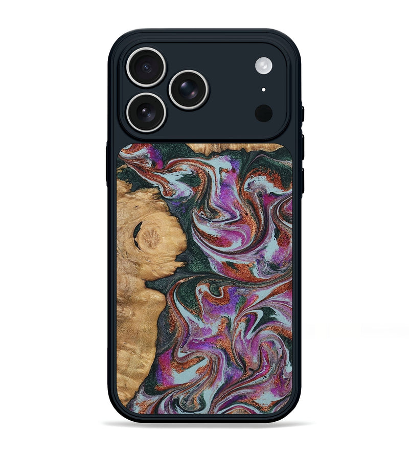 iPhone 17 Pro Max Wood Phone Case - Cale (Green, 796398)