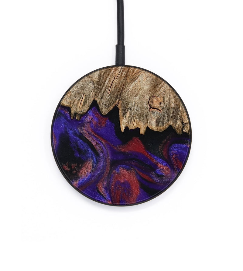Circle Wood Wireless Charger - Bishop (Purple, 796408)