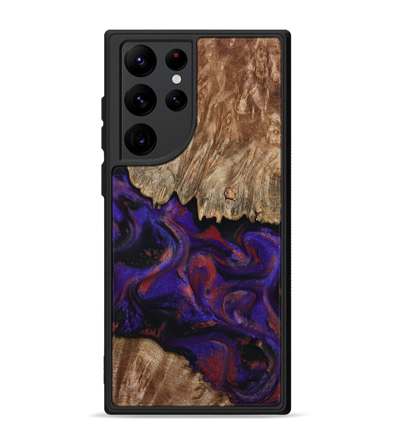 Galaxy S22 Ultra Wood Phone Case - Bishop (Purple, 796408)