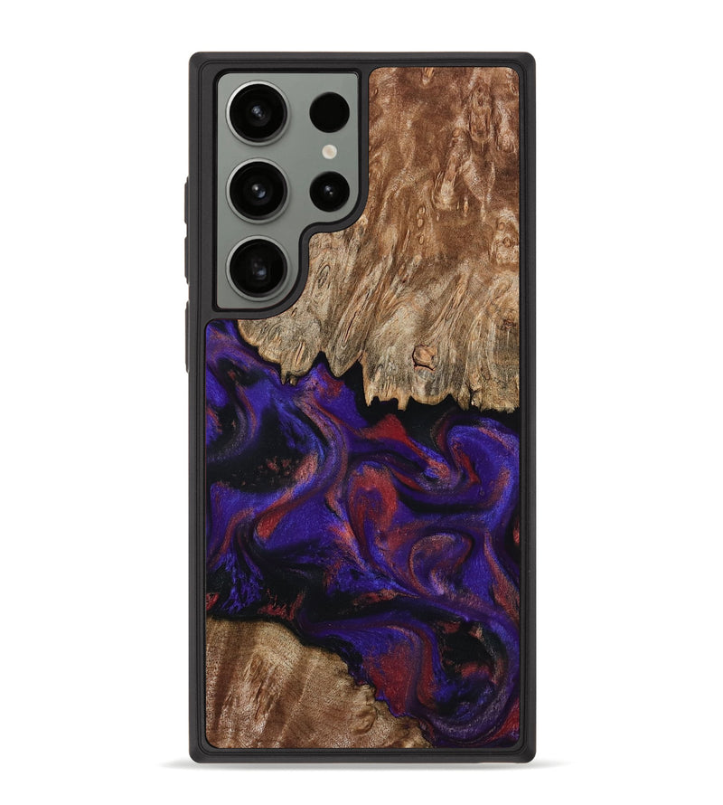 Galaxy S23 Ultra Wood Phone Case - Bishop (Purple, 796408)