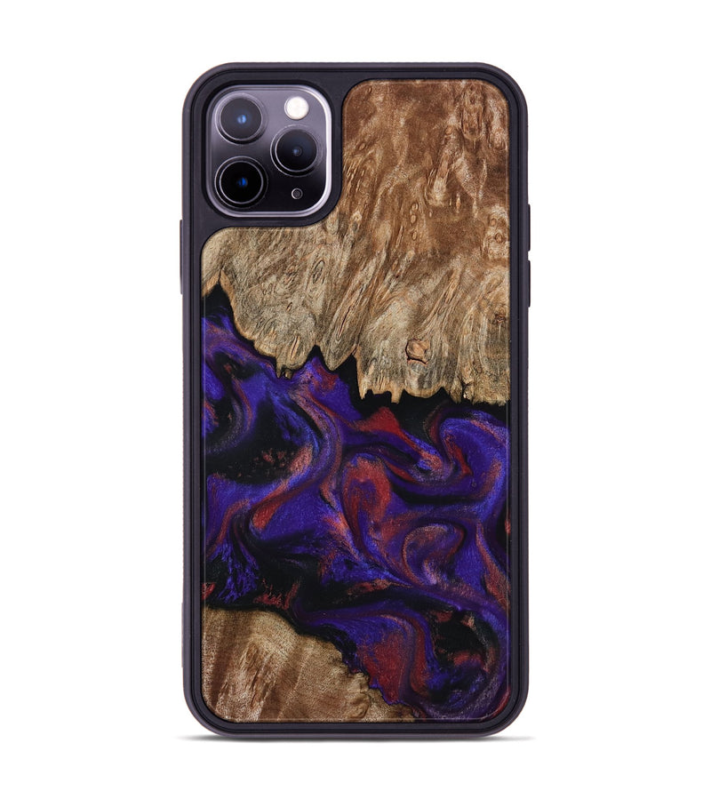 iPhone 11 Pro Max Wood Phone Case - Bishop (Purple, 796408)