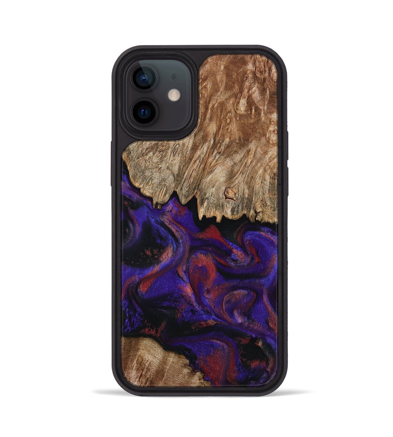 iPhone 12 Wood Phone Case - Bishop (Purple, 796408)