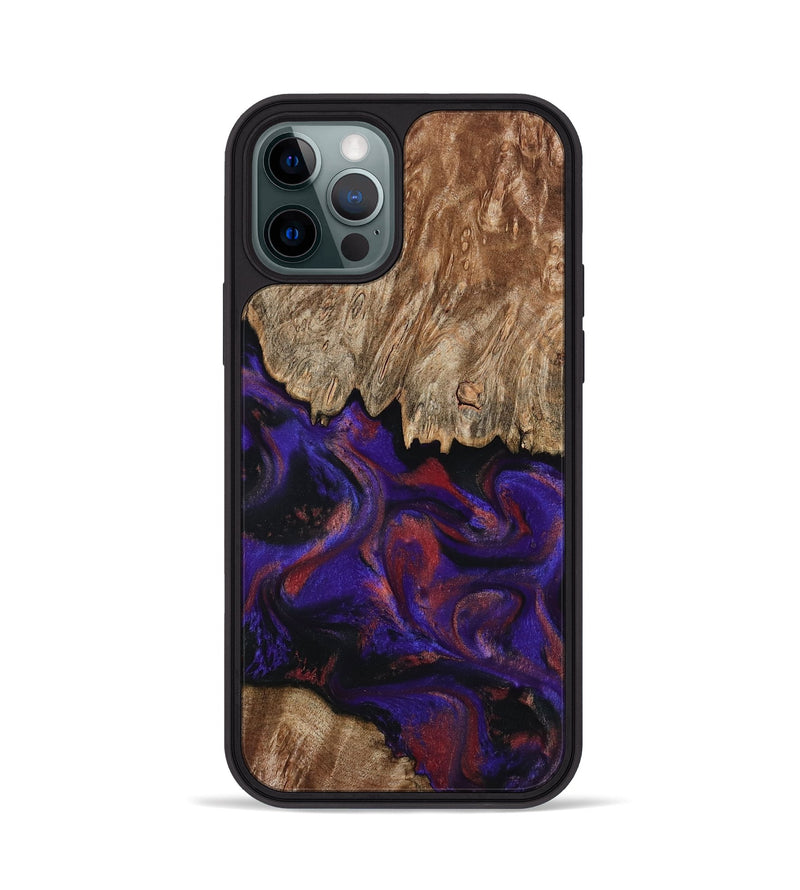 iPhone 12 Pro Wood Phone Case - Bishop (Purple, 796408)