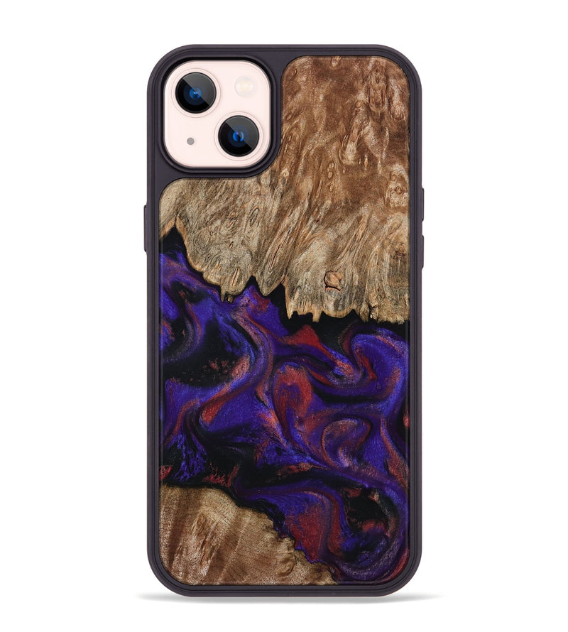 iPhone 14 Plus Wood Phone Case - Bishop (Purple, 796408)