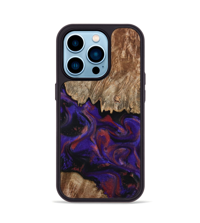 iPhone 14 Pro Wood Phone Case - Bishop (Purple, 796408)