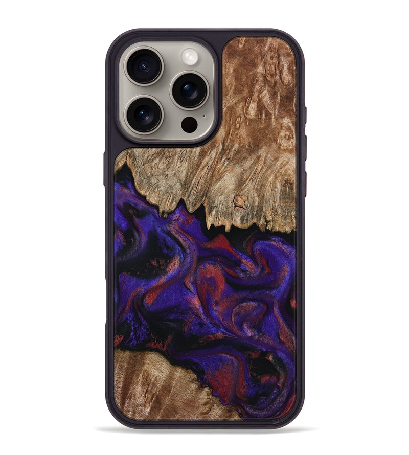 iPhone 16 Pro Max Wood Phone Case - Bishop (Purple, 796408)