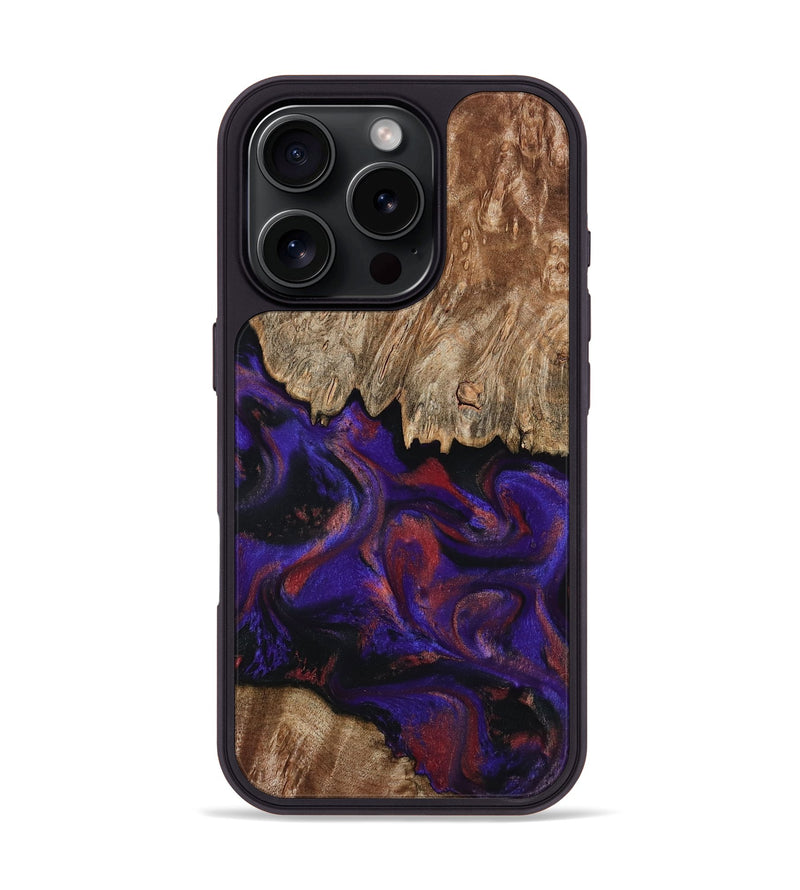 iPhone 16 Pro Wood Phone Case - Bishop (Purple, 796408)