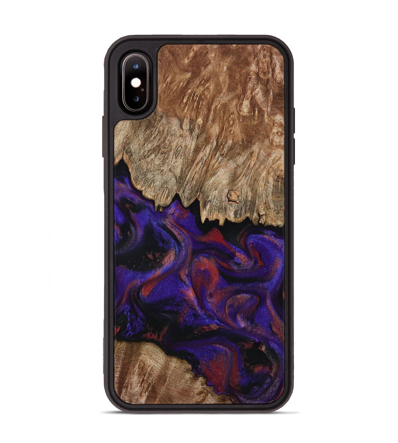 iPhone Xs Max Wood Phone Case - Bishop (Purple, 796408)