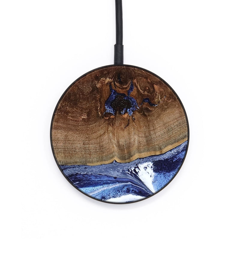 Circle Wood Wireless Charger - Chynna (Blue, 796426)