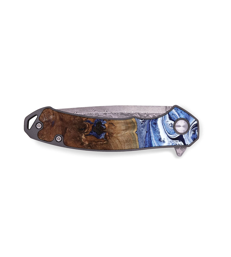 EDC Wood Pocket Knife - Chynna (Blue, 796426)