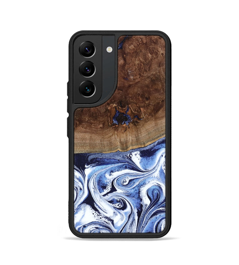 Galaxy S22 Wood Phone Case - Chynna (Blue, 796426)