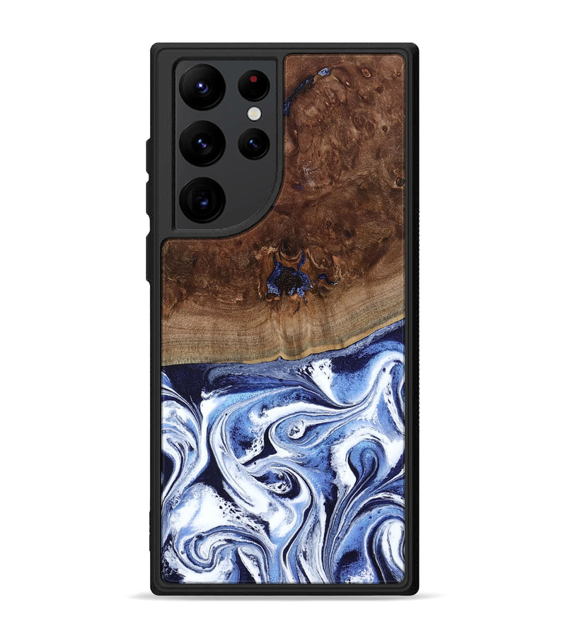 Galaxy S22 Ultra Wood Phone Case - Chynna (Blue, 796426)