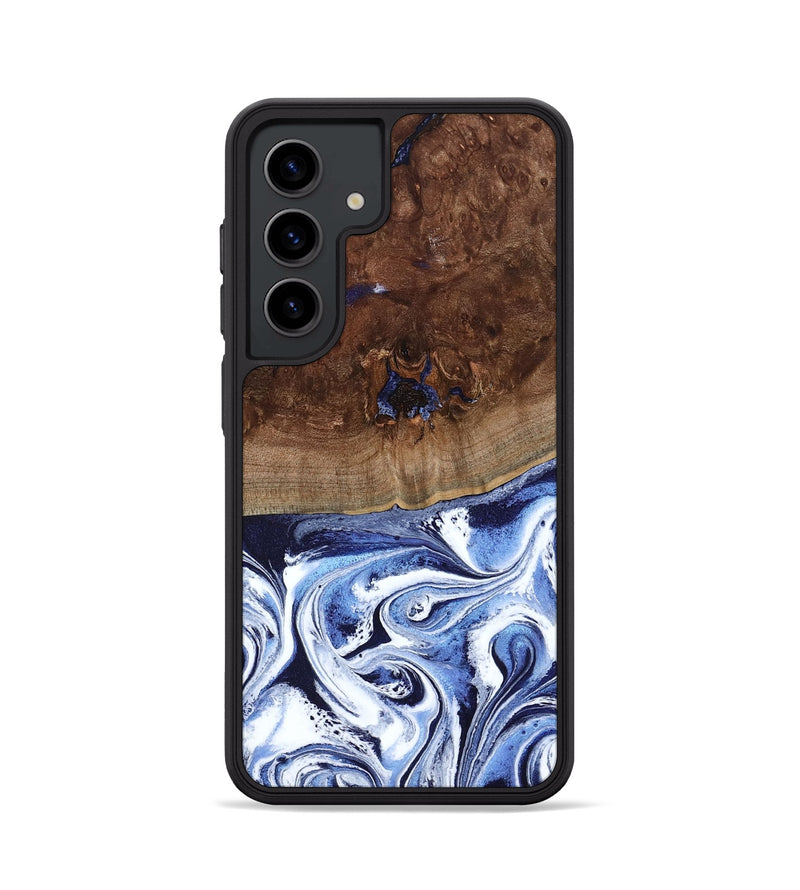 Galaxy S24 Wood Phone Case - Chynna (Blue, 796426)