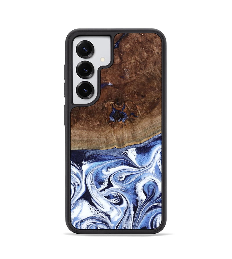 Galaxy S25 Wood Phone Case - Chynna (Blue, 796426)
