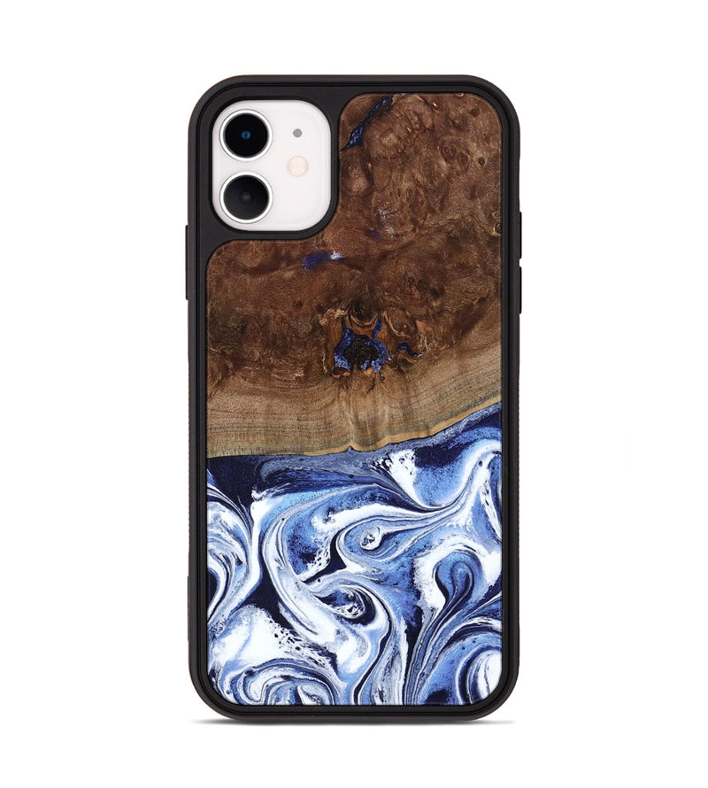 iPhone 11 Wood Phone Case - Chynna (Blue, 796426)