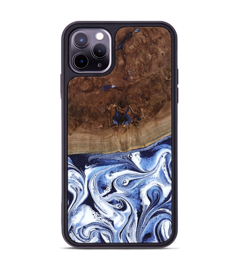 iPhone 11 Pro Max Wood Phone Case - Chynna (Blue, 796426)