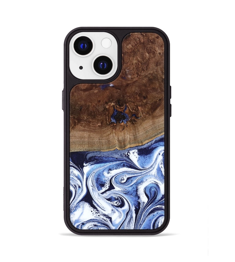 iPhone 13 Wood Phone Case - Chynna (Blue, 796426)