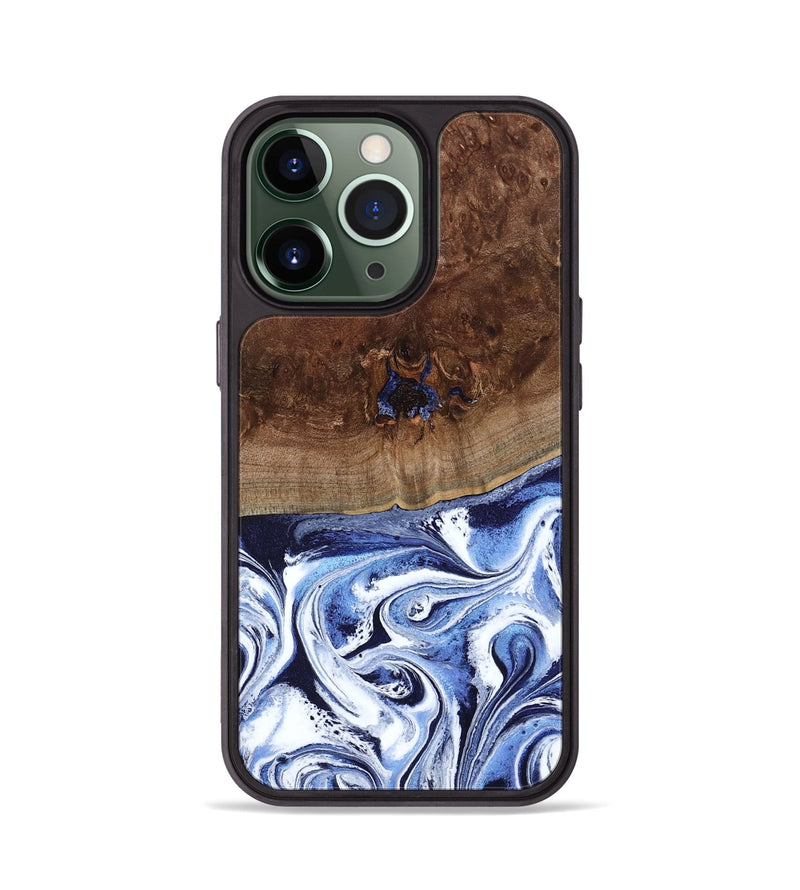 iPhone 13 Pro Wood Phone Case - Chynna (Blue, 796426)