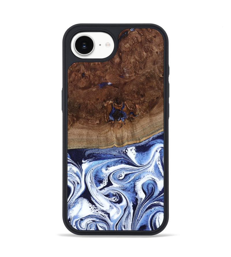 iPhone 16e Wood Phone Case - Chynna (Blue, 796426)