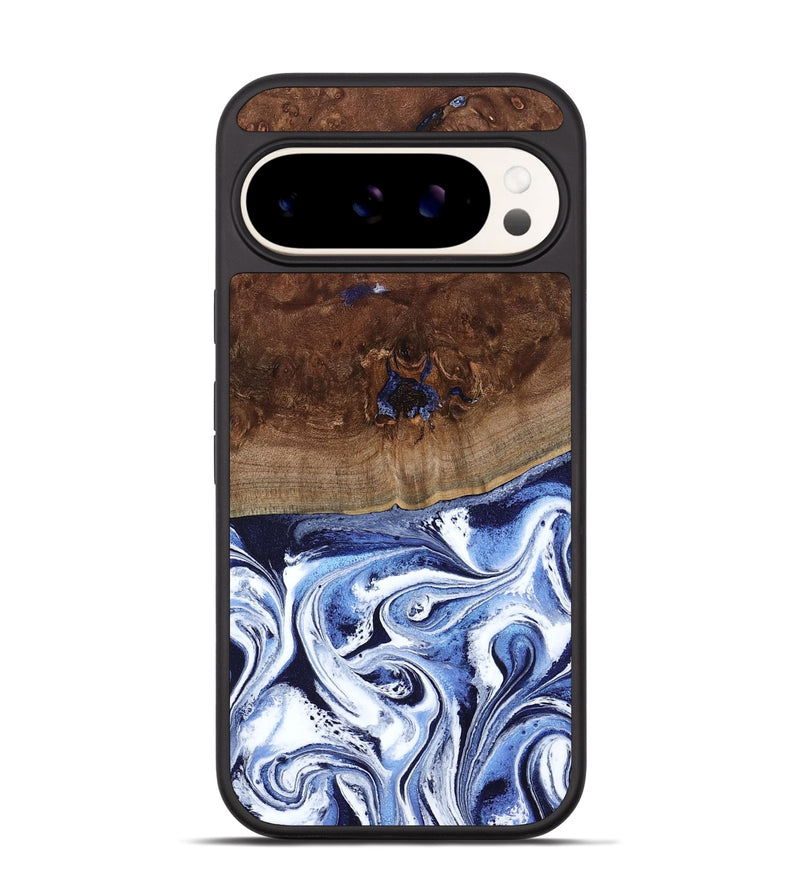 Pixel 9 Wood Phone Case - Chynna (Blue, 796426)