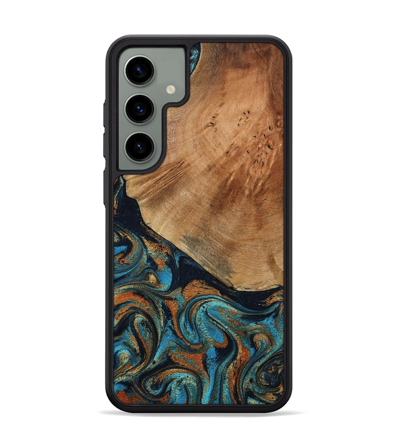 Galaxy S24 Plus Wood Phone Case - Yusuf (Teal & Gold, 796523)