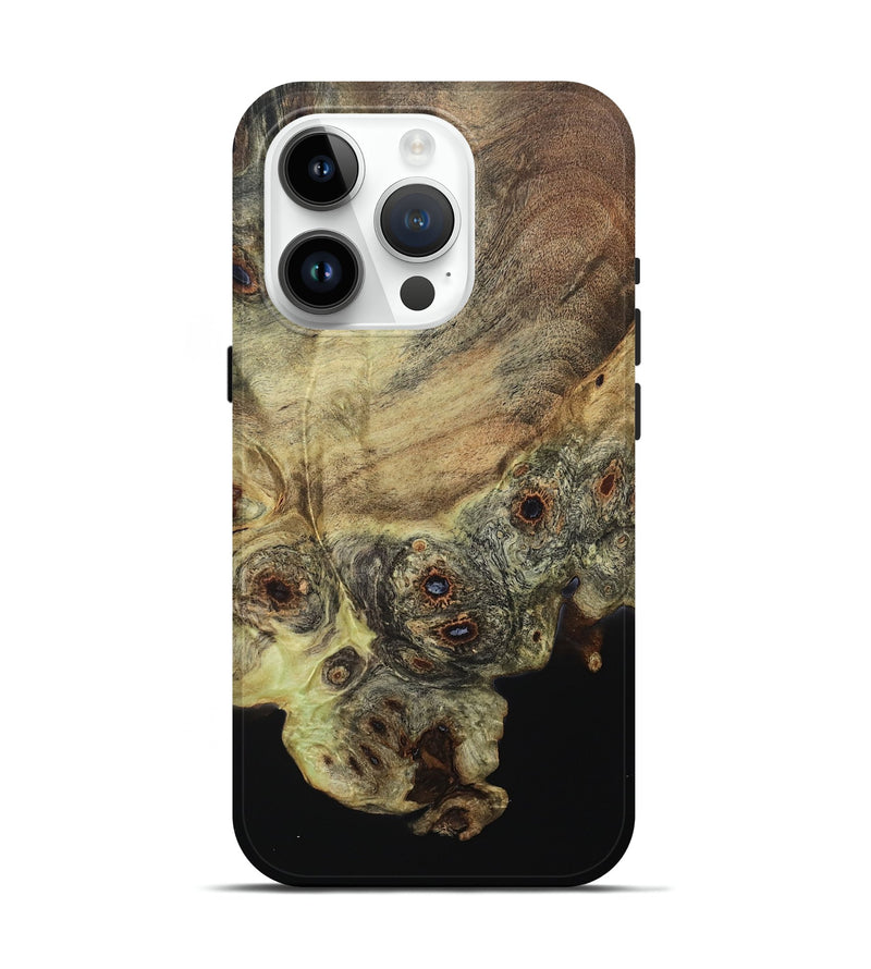 iPhone 15 Pro Wood Live Edge Phone Case - Ezra (Wood Burl, 796543)
