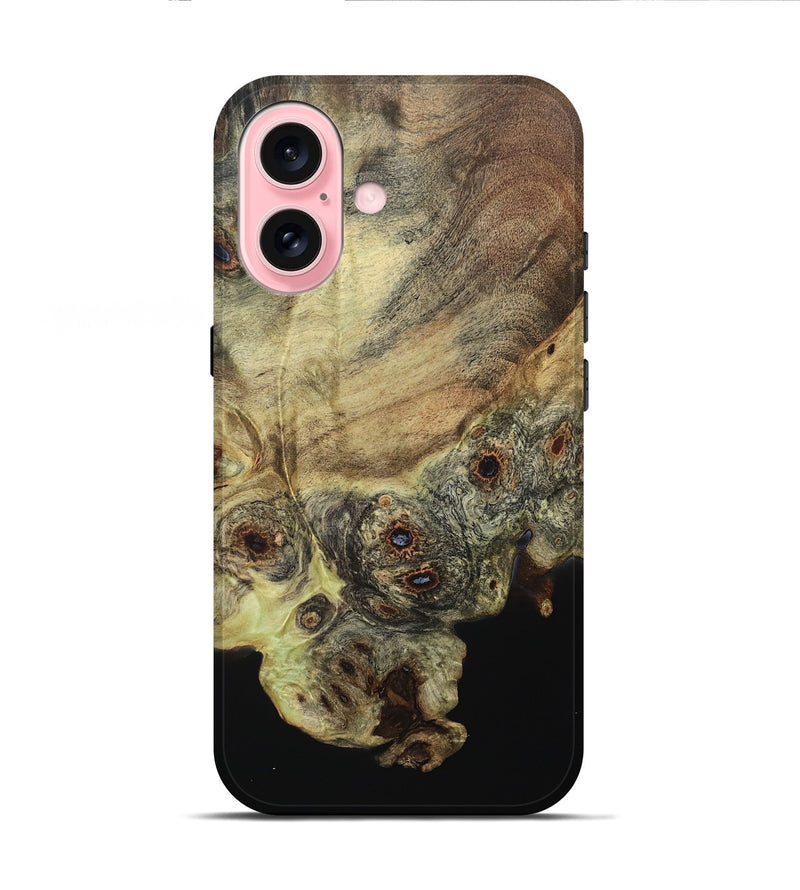 iPhone 16 Wood Live Edge Phone Case - Ezra (Wood Burl, 796543)