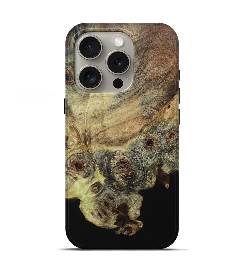 iPhone 16 Pro Wood Live Edge Phone Case - Ezra (Wood Burl, 796543)