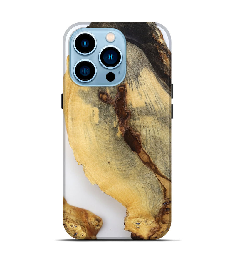 iPhone 14 Pro Wood Live Edge Phone Case - Syble (Clear, 796727)