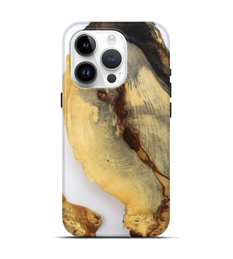 iPhone 15 Pro Wood Live Edge Phone Case - Syble (Clear, 796727)