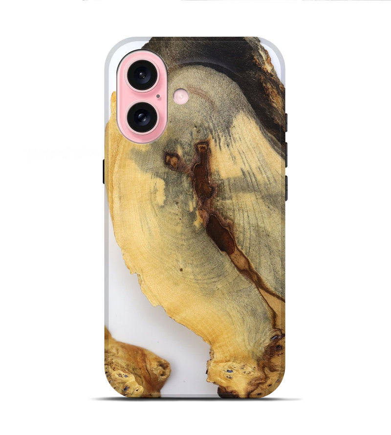 iPhone 16 Wood Live Edge Phone Case - Syble (Clear, 796727)
