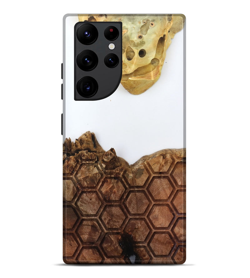 Galaxy S22 Ultra Wood Live Edge Phone Case - Alvina (Clear, 796732)