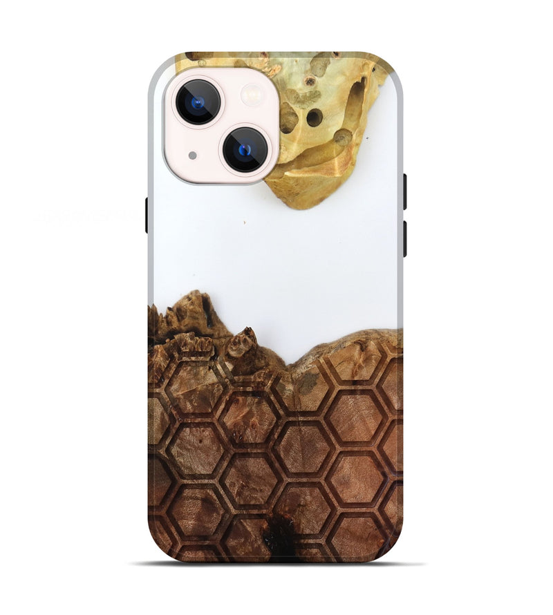 iPhone 13 Wood Live Edge Phone Case - Alvina (Clear, 796732)