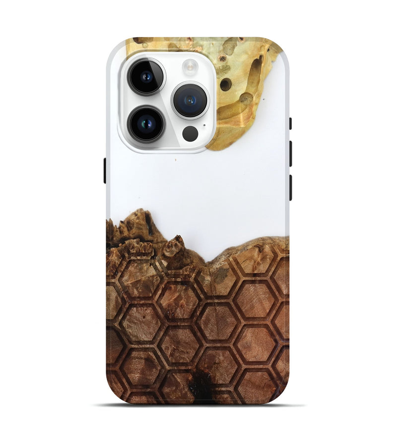 iPhone 15 Pro Wood Live Edge Phone Case - Alvina (Clear, 796732)