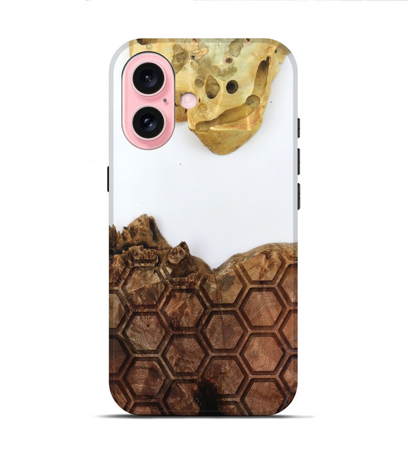 iPhone 16 Wood Live Edge Phone Case - Alvina (Clear, 796732)