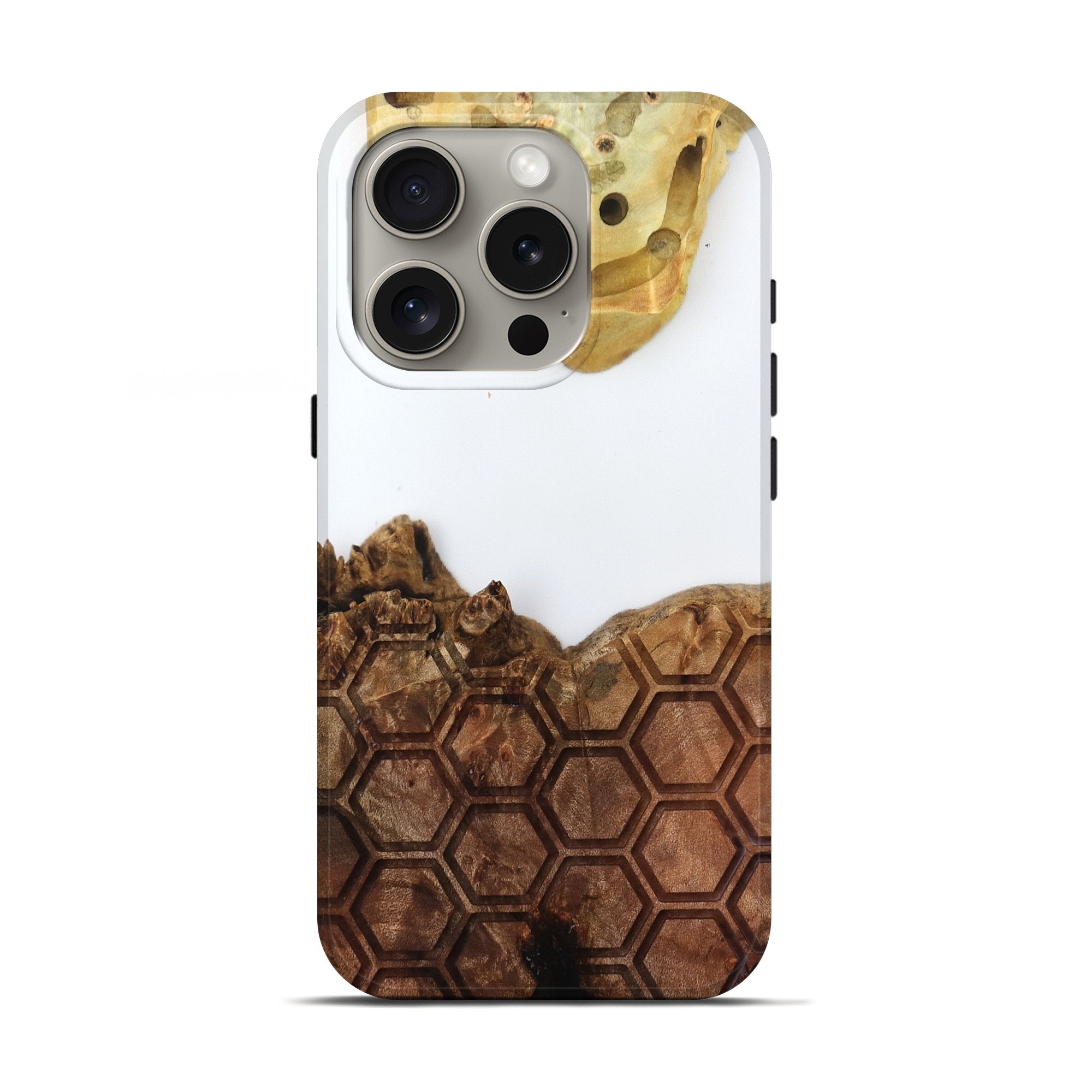 Carved iPhone 16 Pro Max スタビライズドウッド ケース iPhone 16 Pro Live Edge Wood Phone Cases by Carved