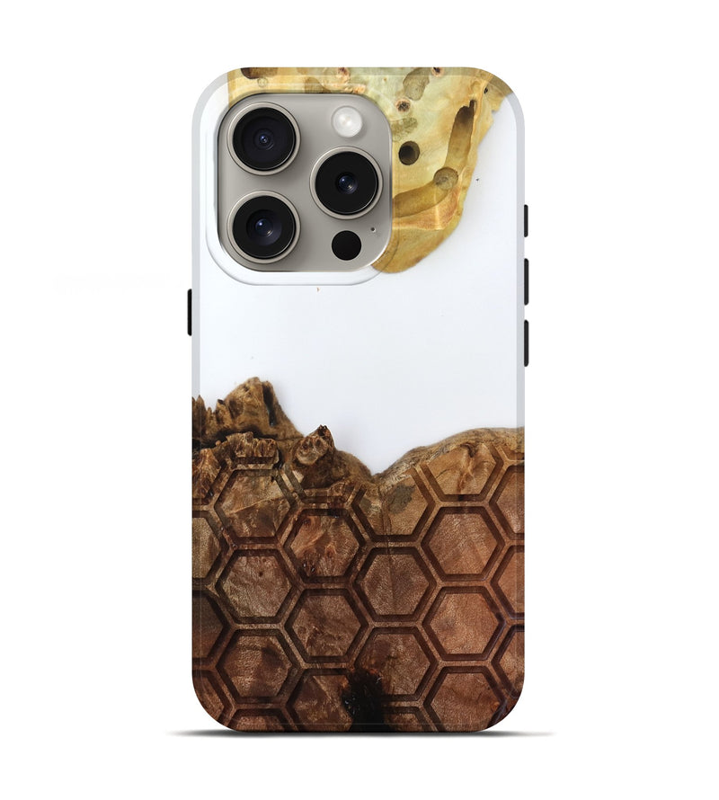 iPhone 16 Pro Wood Live Edge Phone Case - Alvina (Clear, 796732)