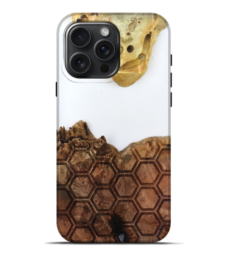 iPhone 16 Pro Max Wood Live Edge Phone Case - Alvina (Clear, 796732)