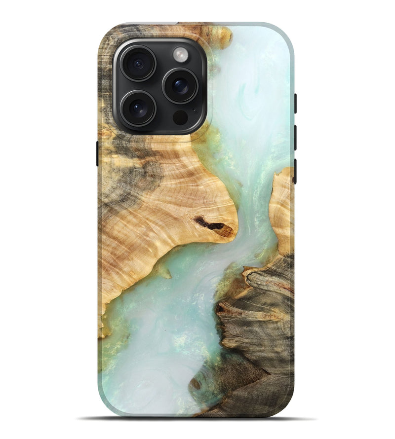 iPhone 16 Pro Max Wood Live Edge Phone Case - Elina (Clear, 796755)
