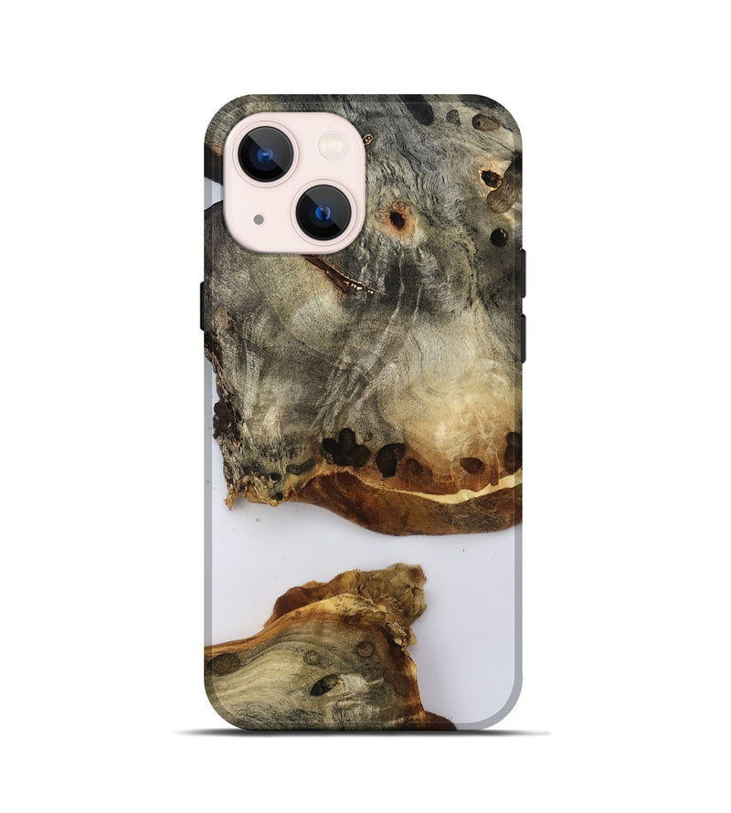 iPhone 13 mini Wood Live Edge Phone Case - Della (Clear, 796757)