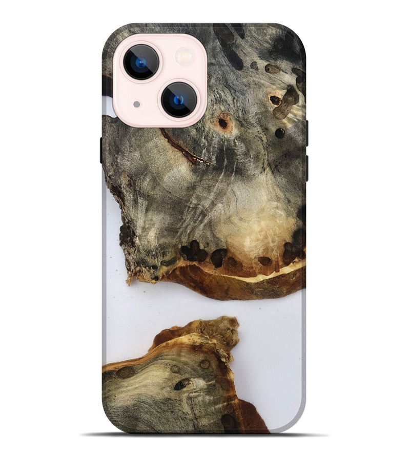 iPhone 14 Plus Wood Live Edge Phone Case - Della (Clear, 796757)