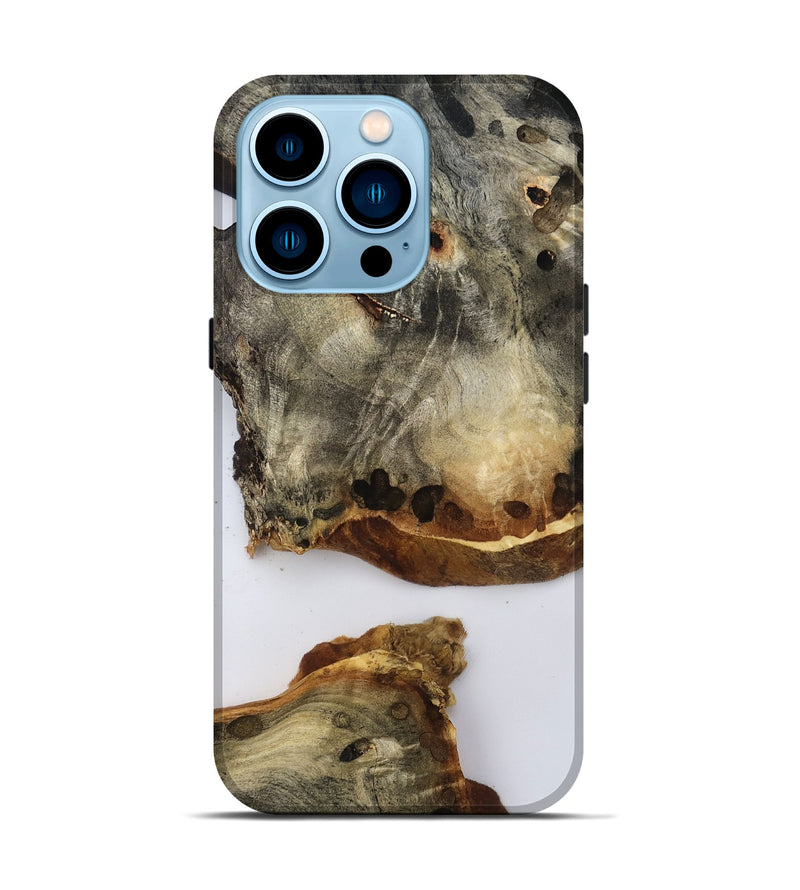 iPhone 14 Pro Wood Live Edge Phone Case - Della (Clear, 796757)