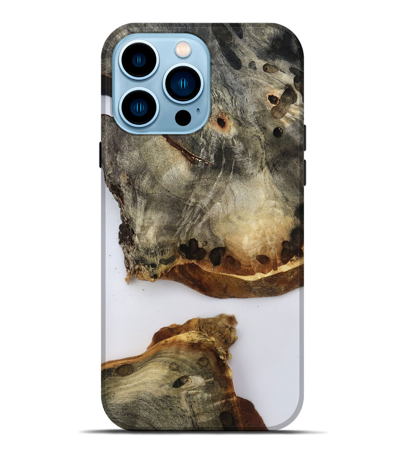 iPhone 14 Pro Max Wood Live Edge Phone Case - Della (Clear, 796757)