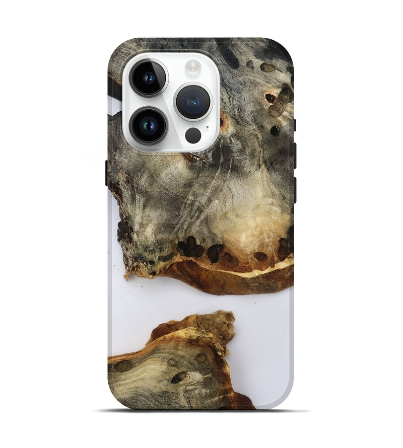 iPhone 15 Pro Wood Live Edge Phone Case - Della (Clear, 796757)
