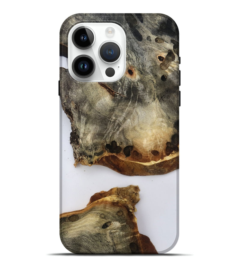 iPhone 15 Pro Max Wood Live Edge Phone Case - Della (Clear, 796757)