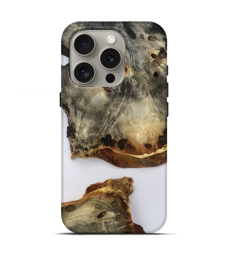 iPhone 16 Pro Wood Live Edge Phone Case - Della (Clear, 796757)