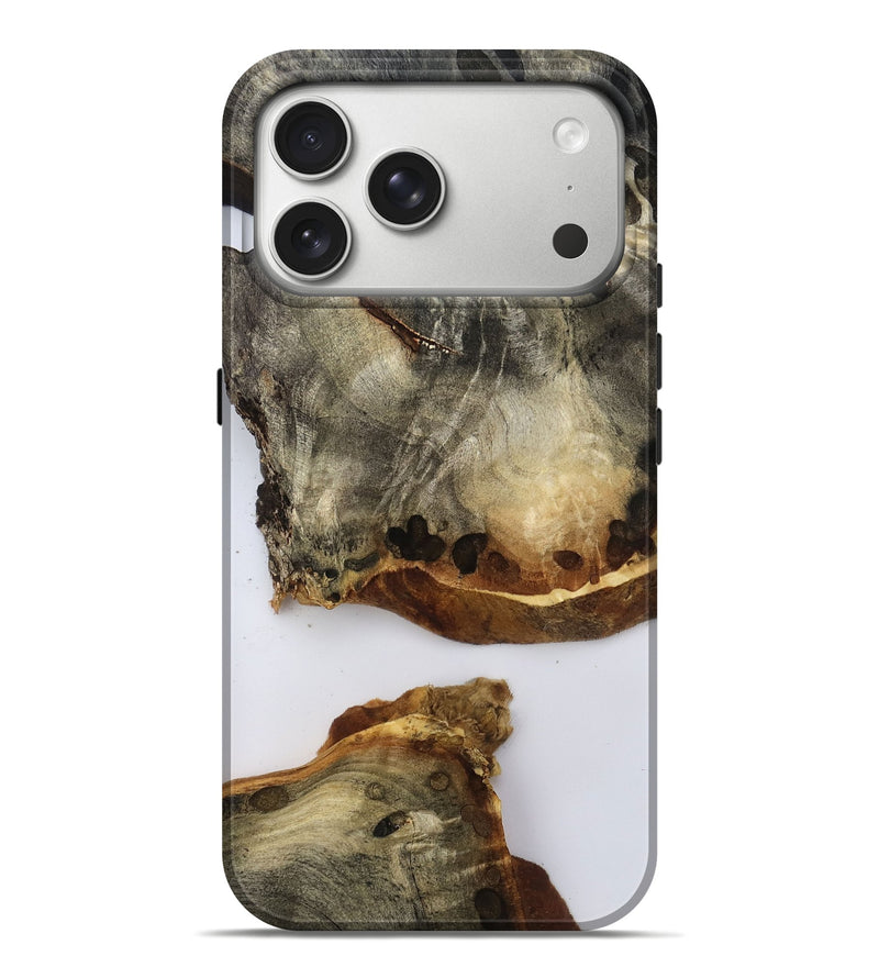 iPhone 17 Pro Max Wood Live Edge Phone Case - Della (Clear, 796757)