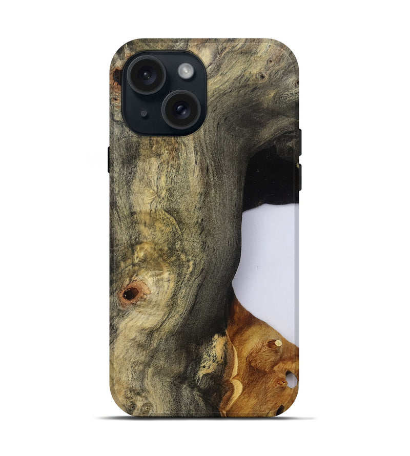 iPhone 15 Wood Live Edge Phone Case - Ainara (Clear, 796760)