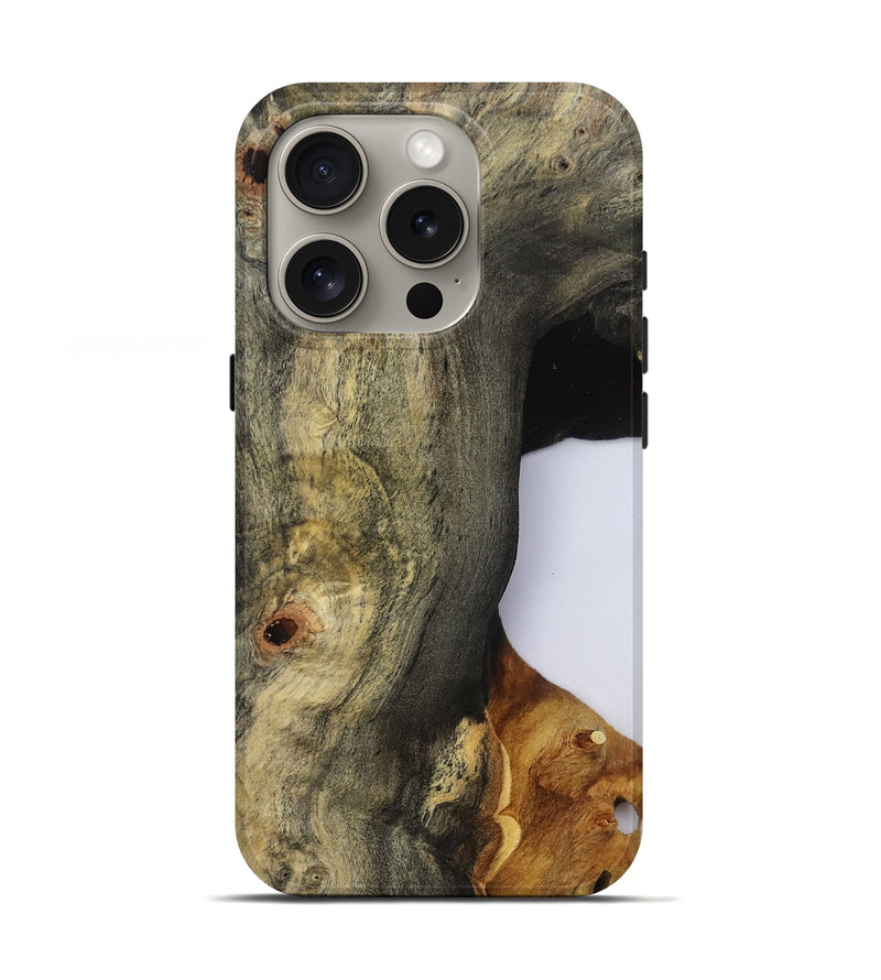 iPhone 16 Pro Wood Live Edge Phone Case - Ainara (Clear, 796760)