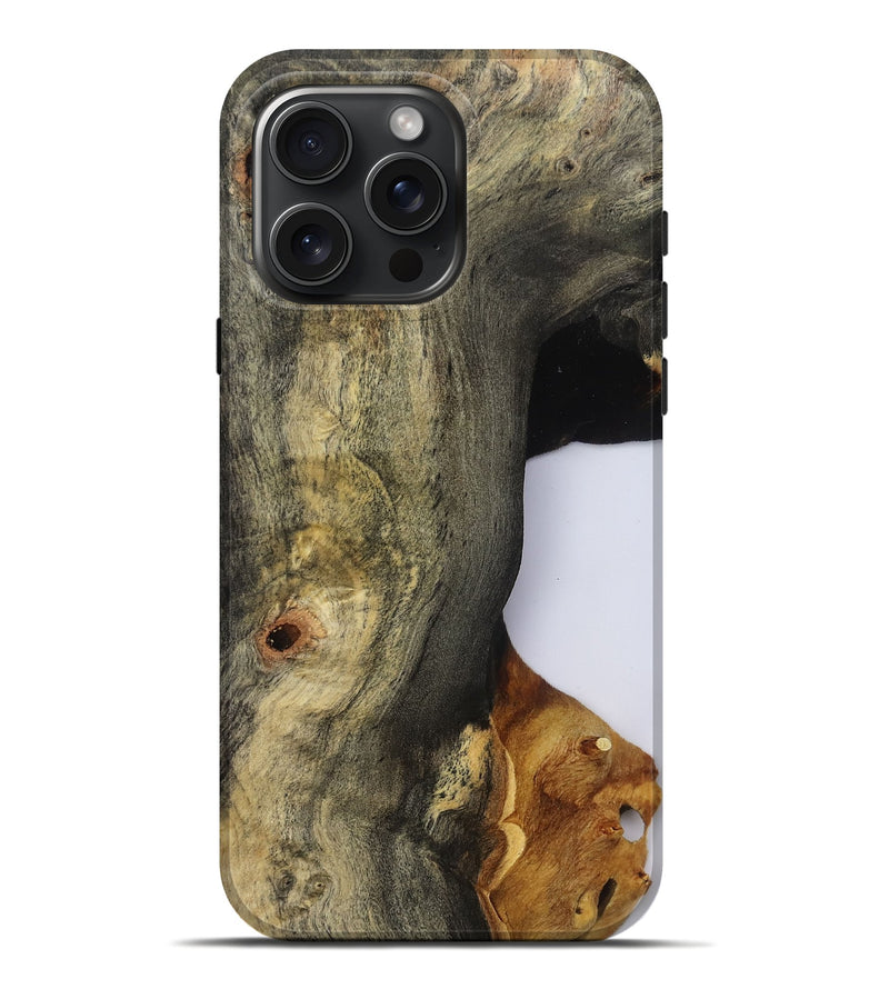 iPhone 16 Pro Max Wood Live Edge Phone Case - Ainara (Clear, 796760)